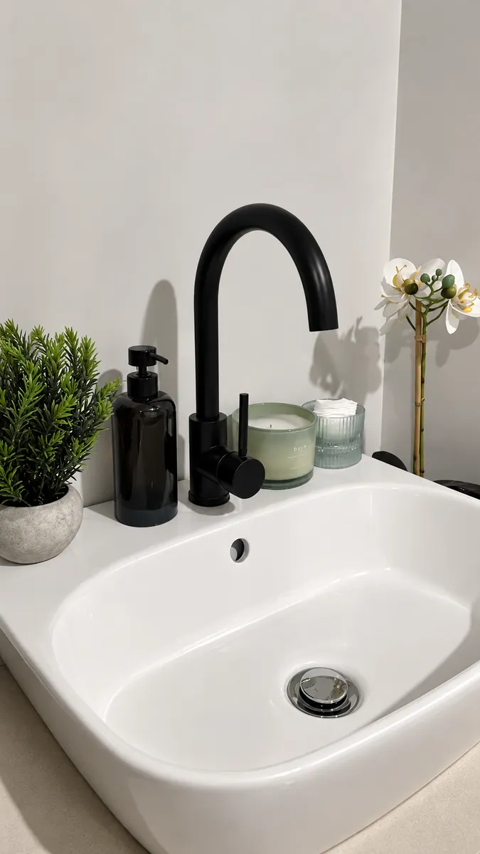 Detail of the basin area in the treatment room